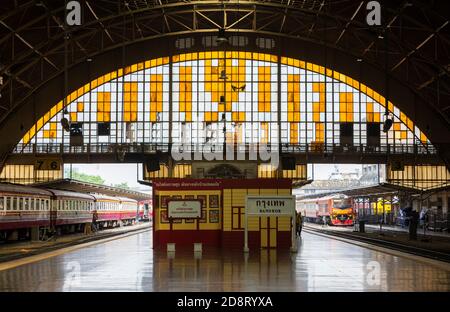 Bangkok Bahnhof, Hua Lamphong Bahnhof, Bangkok, Thailand Stockfoto