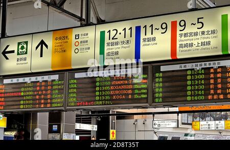 Ueno Bahnhof, Tokyo, Japon Stockfoto