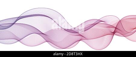 Abstrakte Farbwellen-Flow-Bewegung. Vektor abstraktes Design Element. eps 10 Stock Vektor