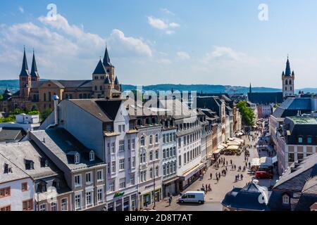 TRIER, 20. JULI 2020: Stadtbild von Trier Stockfoto