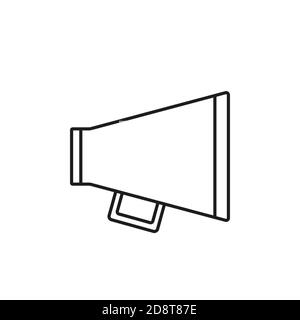 Megaphone Icon Element von Movie Icon für mobile Konzept und Web-Apps. Thin Line Megaphon Symbol kann für Web und mobile verwendet werden. Premium-Symbol auf Weiß Stock Vektor