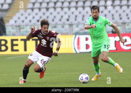 Stadio Olimpico, turin, Italien, 01 Nov 2020, 24 Simone Verdi (Turin FC) während Turin FC vs SS Lazio, Italienische Fußball Serie A Spiel - Credit: LM/Claudio Benedetto/Alamy Live News Stockfoto