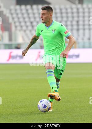 Stadio Olimpico, turin, Italien, 01 Nov 2020, 21 Sergej Milinkovic Savic (SS Lazio) während Torino FC gegen SS Lazio, italienische Fußball Serie A Spiel - Credit: LM/Claudio Benedetto/Alamy Live News Stockfoto