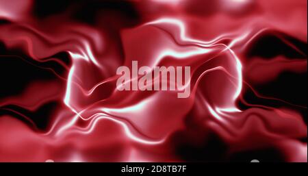 Abstrakte bunte Farbe Tinte Flüssigkeit. 3d Tiefe wellig flüssiger Hintergrund. Abstrakte flüssige Welle in 4K abstrakte flüssige Farbe. Stockfoto