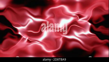 Abstrakte bunte Farbe Tinte Flüssigkeit. 3d Tiefe wellig flüssiger Hintergrund. Abstrakte flüssige Welle in 4K abstrakte flüssige Farbe. Stockfoto