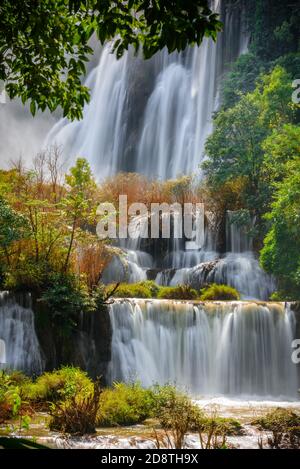 Thi Lo Su Wasserfall der größte Wasserfall in Thailand. Stockfoto