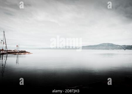 Bild von einem see in der schweiz Stockfoto