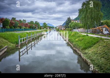 Bild von einem see in der schweiz Stockfoto