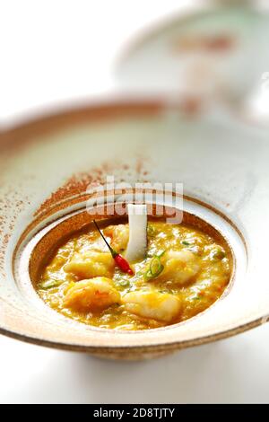 Garnelen Bobó, Gericht mit Garnelen aus der brasilianischen Küche Stockfoto