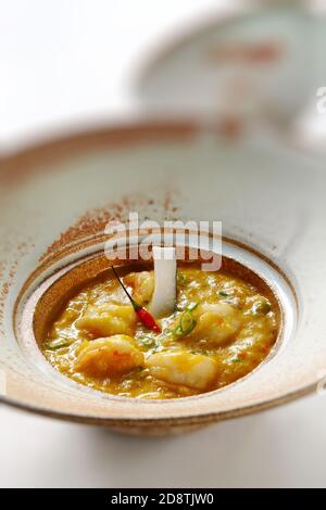 Garnelen Bobó, Gericht mit Garnelen aus der brasilianischen Küche Stockfoto