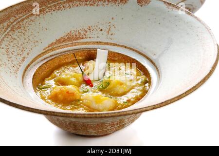 Garnelen Bobó, Gericht mit Garnelen aus der brasilianischen Küche Stockfoto