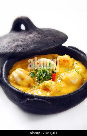 Garnelen Bobó, Gericht mit Garnelen aus der brasilianischen Küche Stockfoto