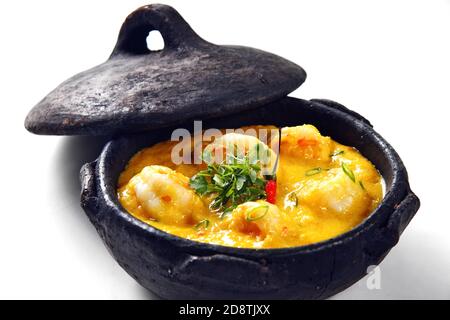 Garnelen Bobó, Gericht mit Garnelen aus der brasilianischen Küche Stockfoto