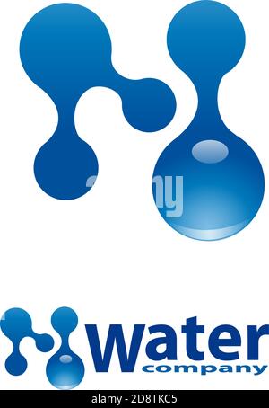 Vektor Zeichen abstraktes Wasser Stock Vektor