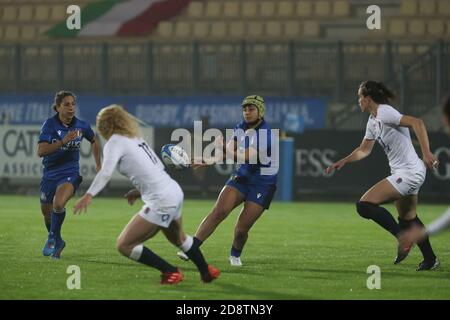 Parma, Italien. November 2020. Italien gegen England, Rugby Six Nations Spiel in parma, Italien, November 01 2020 Kredit: Unabhängige Fotoagentur/Alamy Live Nachrichten Stockfoto