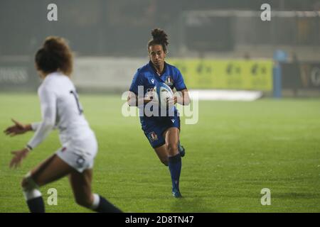 Parma, Italien. November 2020. Italien gegen England, Rugby Six Nations Spiel in parma, Italien, November 01 2020 Kredit: Unabhängige Fotoagentur/Alamy Live Nachrichten Stockfoto