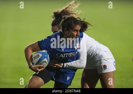 Parma, Italien. November 2020. Italien gegen England, Rugby Six Nations Spiel in parma, Italien, November 01 2020 Kredit: Unabhängige Fotoagentur/Alamy Live Nachrichten Stockfoto