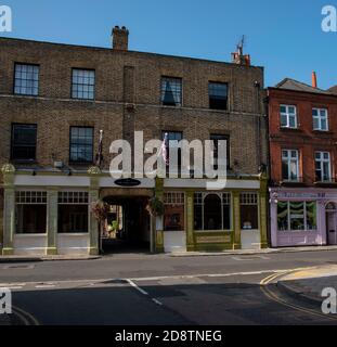 Eton, Buckinghamshire, England, Großbritannien. Eton High Street Hotel, das Christopher Gebäude in dieser historischen Stadt. Stockfoto