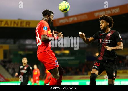 Farum, Dänemark. Oktober 2020. Johan Djourou (28) vom FC Nordsjaelland im 3F Superliga-Match zwischen FC Nordsjaelland und FC Midtjylland in Right to Dream Park in Farum. (Foto Kredit: Gonzales Foto/Alamy Live News Stockfoto