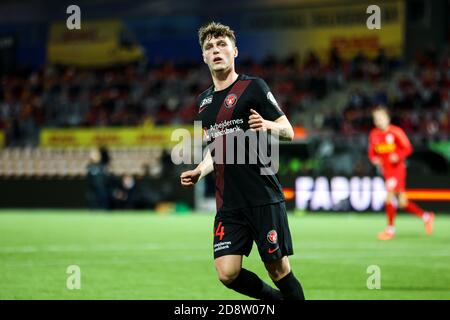 Farum, Dänemark. Oktober 2020. Nikolas Dyhr (44) vom FC Midtjylland im 3F Superliga Match zwischen FC Nordsjaelland und FC Midtjylland in Right to Dream Park in Farum. (Foto Kredit: Gonzales Foto/Alamy Live News Stockfoto