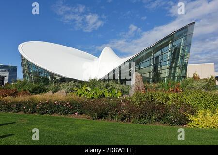 ROCHESTER, NY -17 Okt 2020- Ansicht des Strong National Museum of Play in Rochester, New York, USA. Stockfoto