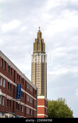 Le Havre, Frankreich : St. Joseph's Church in Le Havre in der Normandie, Frankreich Stockfoto