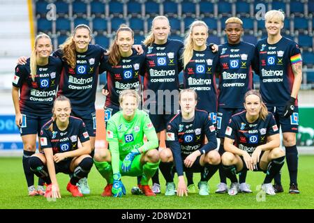 Linkoping, Schweden. November 2020. Linköpings FC Teamfoto während des Spiels im Damallsvenskan Runde 20 zwischen Linkoping und Pitea in der Linkoping Arena in Linkoping Mia Eriksson/SPP Credit: SPP Sport Press Photo. /Alamy Live Nachrichten Stockfoto