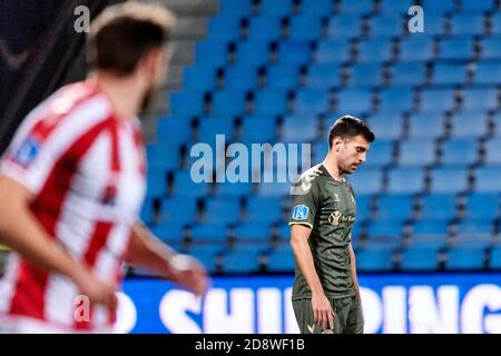 Aalborg, Dänemark. November 2020. Andrija Pavlovic (9) aus Broendby, gesehen während des 3F Superliga-Spiels zwischen Aalborg Boldklub und Broendby IF im Aalborg Portland Park in Aalborg. (Foto Kredit: Gonzales Foto/Alamy Live News Stockfoto