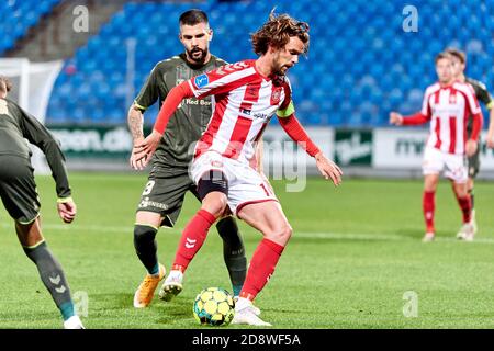 Aalborg, Dänemark. November 2020. Lucas Andersen (10) von AAB gesehen während des 3F Superliga-Spiels zwischen Aalborg Boldklub und Broendby IF im Aalborg Portland Park in Aalborg. (Foto Kredit: Gonzales Foto/Alamy Live News Stockfoto