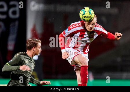 Aalborg, Dänemark. November 2020. Rasmus Thelander (26) von AAB gesehen während der 3F Superliga Spiel zwischen Aalborg Boldklub und Broendby IF in Aalborg Portland Park in Aalborg. (Foto Kredit: Gonzales Foto/Alamy Live News Stockfoto