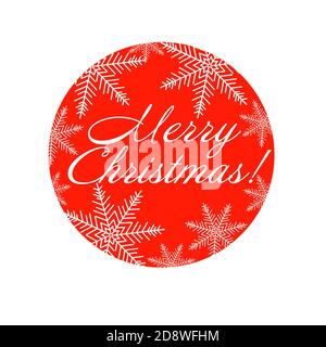 Weihnachtsball. Grußkarte. Frohe Weihnachten. Vektorgrafik. Stock Vektor