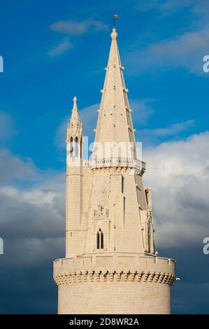 Frankreich, Charente-Maritime (17), La Rochelle, Tour de la Lanterne Turm, links die Laterne Stockfoto