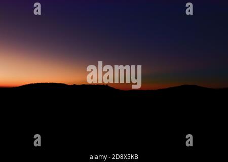 Landschaftlich schöner Blick am Morgen in Virginia vom Skyline Drive im Herbst Stockfoto