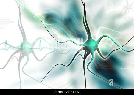 Neuronen im digitalen Design Stockfoto