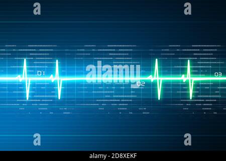 EKG-Hintergrund Stockfoto