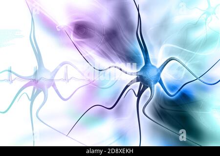 Neuronen im digitalen Design Stockfoto