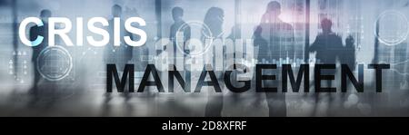 Crisis Management Solution Crisis Identity Planning Konzept. Stockfoto