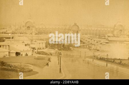 Blick auf die Ausstellung Universelle, Paris, Frankreich 1878 Stockfoto