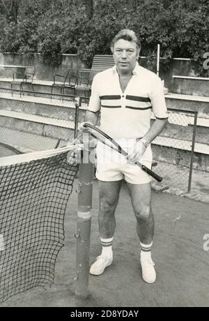 Italienische Tennisspielerin Nicola Pietrangeli, Italien 1990er Jahre Stockfoto