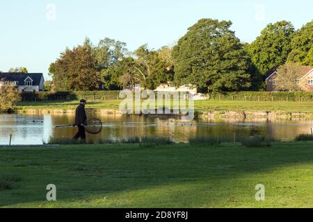 Testwood Forelle Fischerei, Hampshire, England, Vereinigtes Königreich. Stockfoto