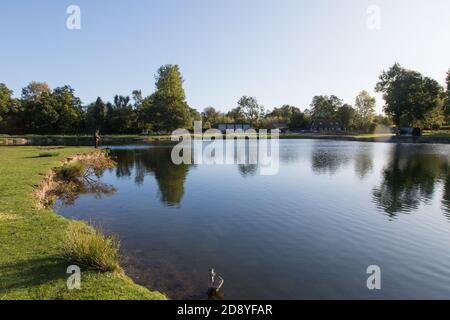 Testwood Forelle Fischerei, Hampshire, England, Vereinigtes Königreich. Stockfoto