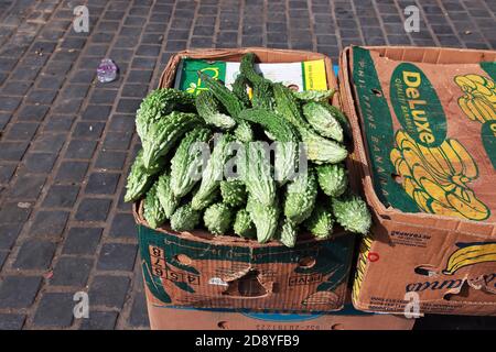 Der lokale Markt im Al-Balad Distrikt, Jeddah, Saudi Arabien Stockfoto