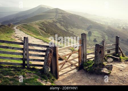 Great Ridge und Back Tor im Hope Valley, Peak District, Derbyshire Stockfoto