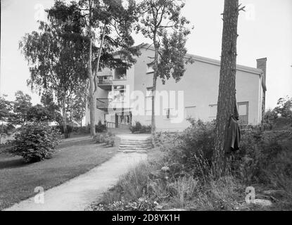 Gebäude in Gustafsberg, 1962 Stockfoto