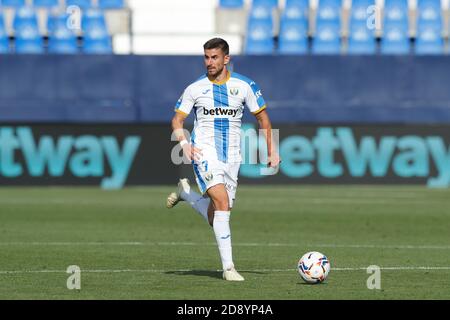 Leganes, Spanien. November 2020. Dani Ojeda (Leganes) Fußball : Spanisches 'La Liga Smartbank' Spiel zwischen CD Leganes 1-0 CD Mirandes im Estadio Municipal de Butarque in Leganes, Spanien . Quelle: Mutsu Kawamori/AFLO/Alamy Live News Stockfoto