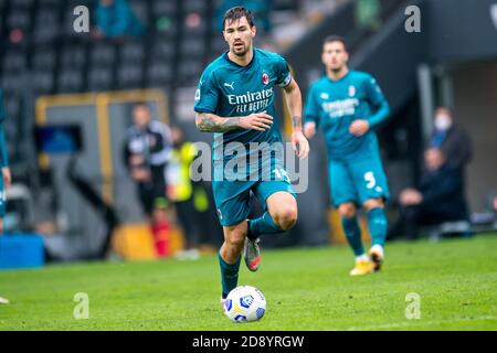 Alessio Romagnoli (AC Mailand) während Udinese gegen Mailand, Italienisches Fußballspiel Serie A, udine, Italien, 01 Nov 2020 Credit: LM/Alessio Marini Stockfoto