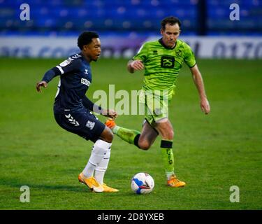 SOUTHEND, ENGLAND - 31. OKTOBER: Ashley Nathaniel-George von Southend Vereinigte sich während der zweiten Liga zwischen Southend United und Port Vale in Roots Hall Stadi Stockfoto