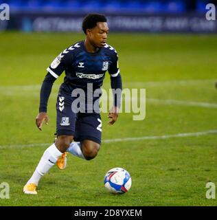 SOUTHEND, ENGLAND - 31. OKTOBER: Ashley Nathaniel-George von Southend Vereinigte sich während der zweiten Liga zwischen Southend United und Port Vale in Roots Hall Stadi Stockfoto