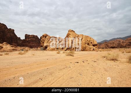 Wadi Disah, Al Shaq Canyon, Saudi Arabien Stockfoto