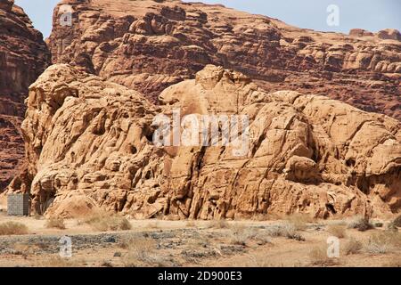 Wadi Disah, Al Shaq Canyon, Saudi Arabien Stockfoto